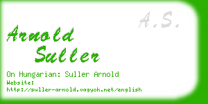 arnold suller business card